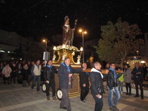 San Giuseppe off on his parade around MdR