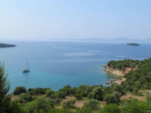 Emerald in Bungalow Bay. It looks like we've got the whole bay to ourselves