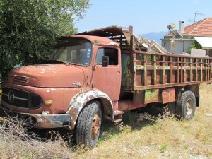 One of the more modern vehicles to be found on Kalamos