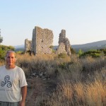 The ruins of an old basilica