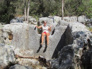 On the Queen of Fiskardo's throne