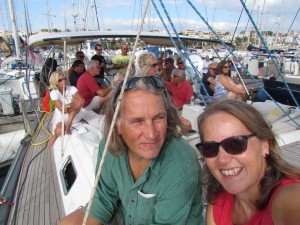 Enjoying the tunes on a sunny afternoon