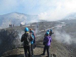 At the crater Voragone