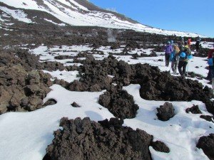 On our way back down