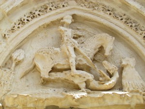 George slays the dragon