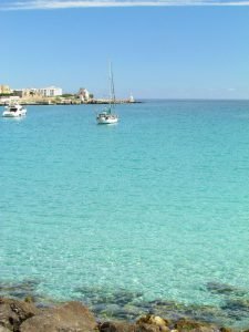 Emerald at anchor in Otranto