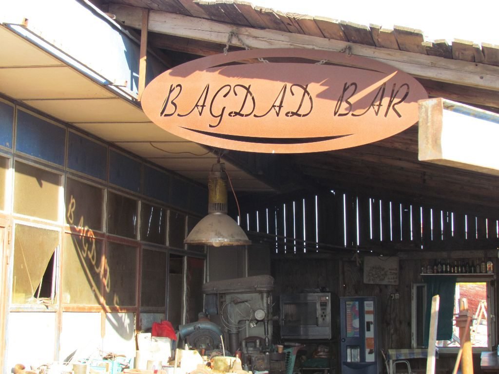 The Bagdad Bar in the boatyard