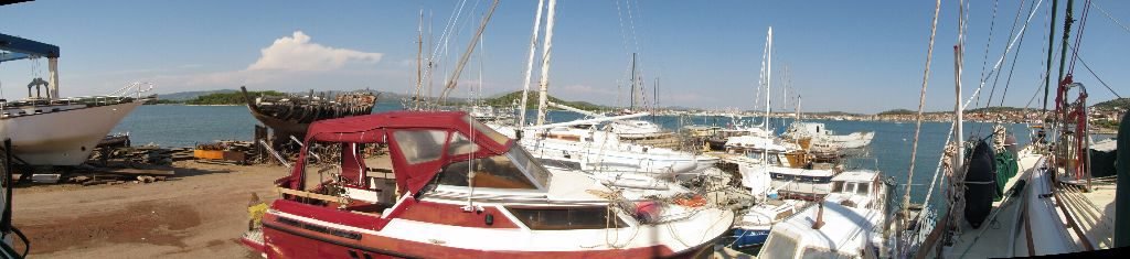 Our boatyard view