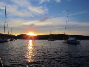 Sunset after the near miss storm