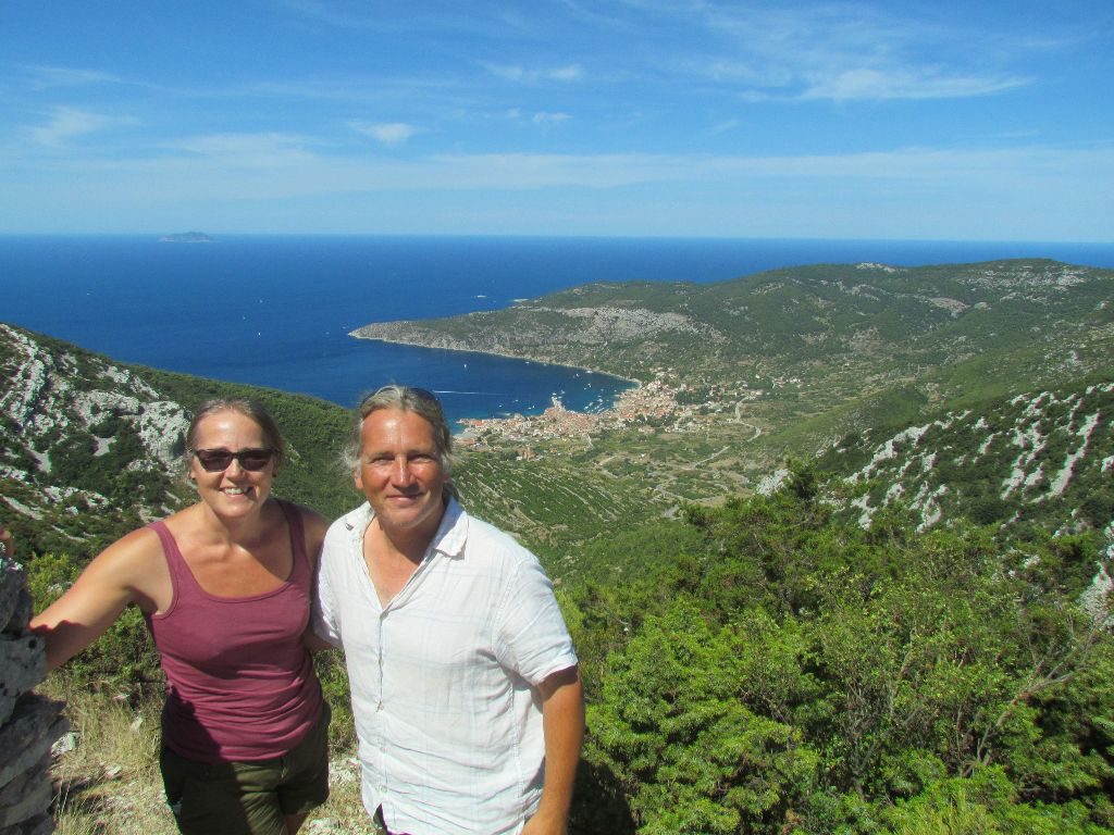 On top of Hum looking down to Komiza