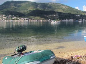 Crazy Horse and Emerald all alone at Vathi