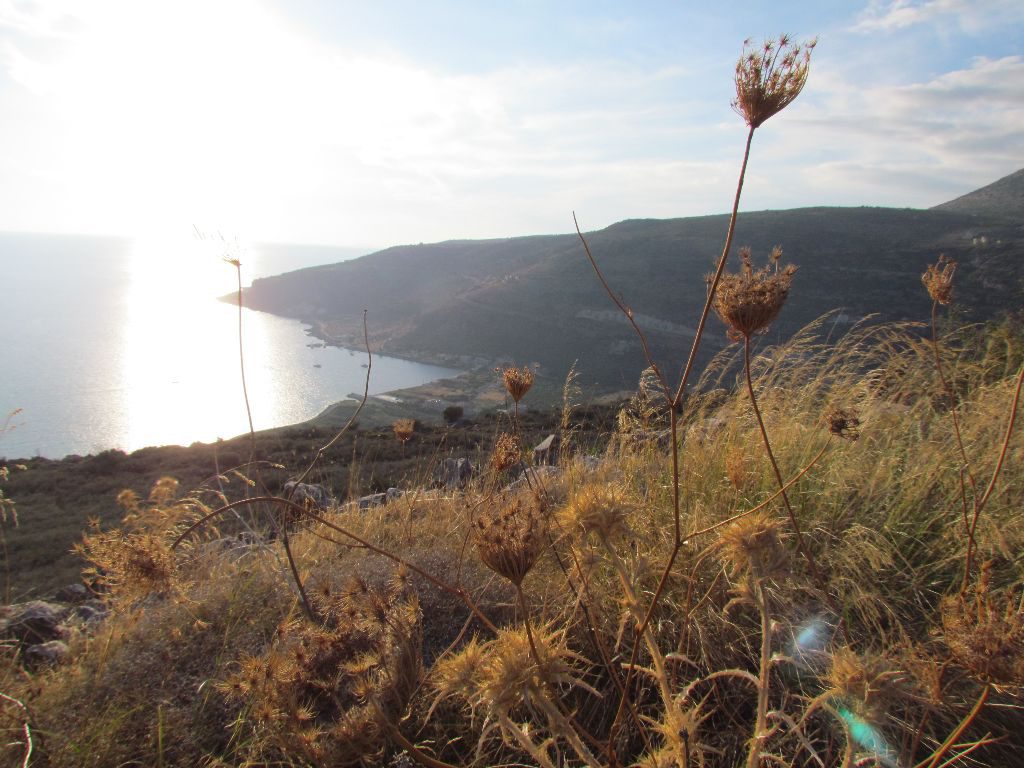 Limeni Bay from the ruined castle