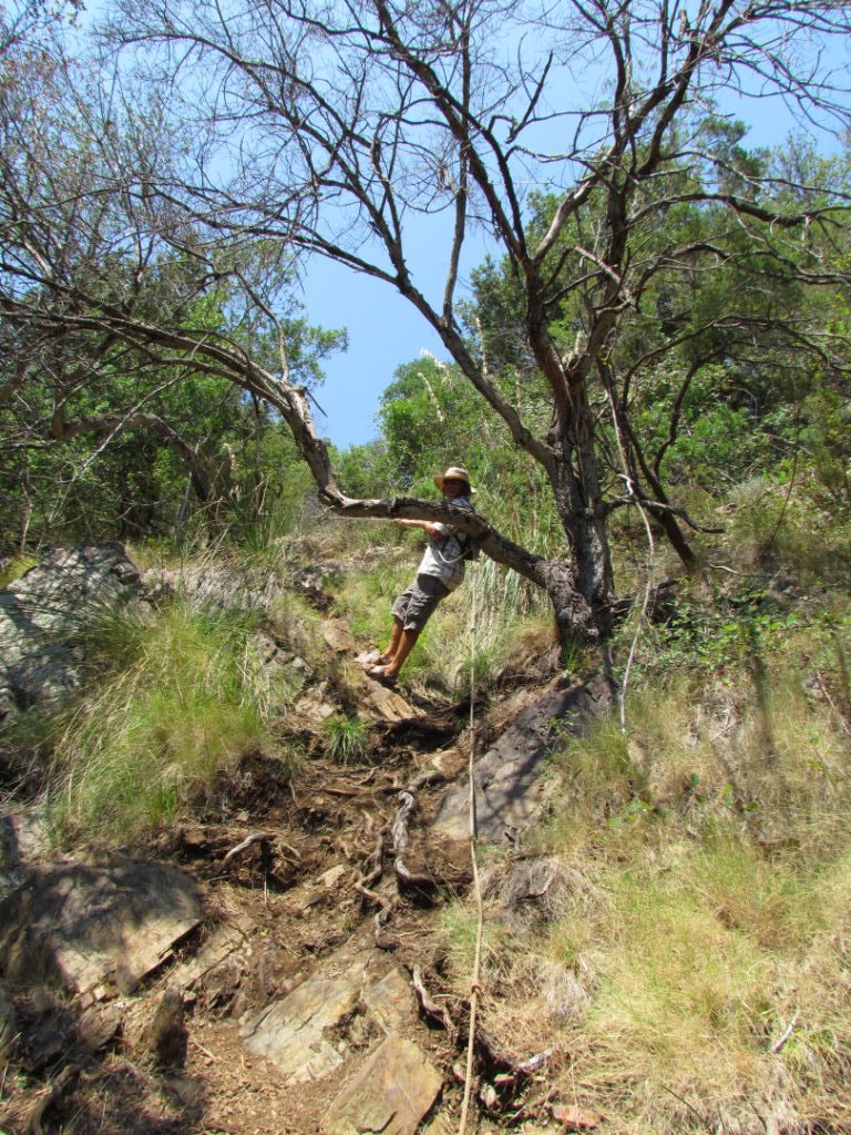 A spot of abseiling on the way down