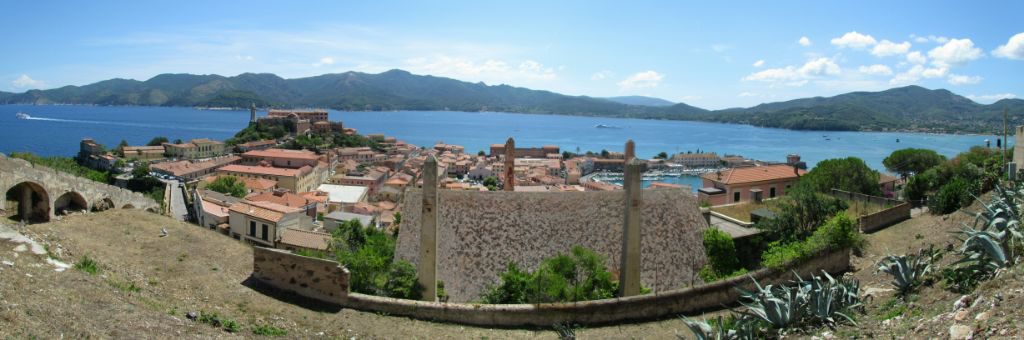 The view east from Portoferraio