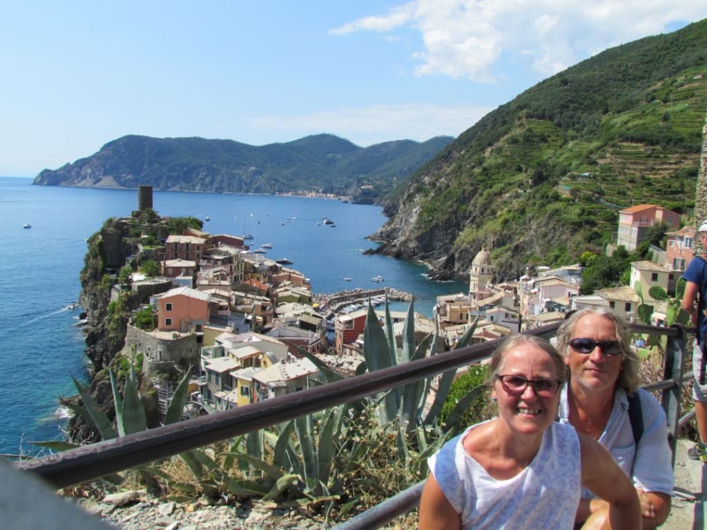 Looking down to Vernazza