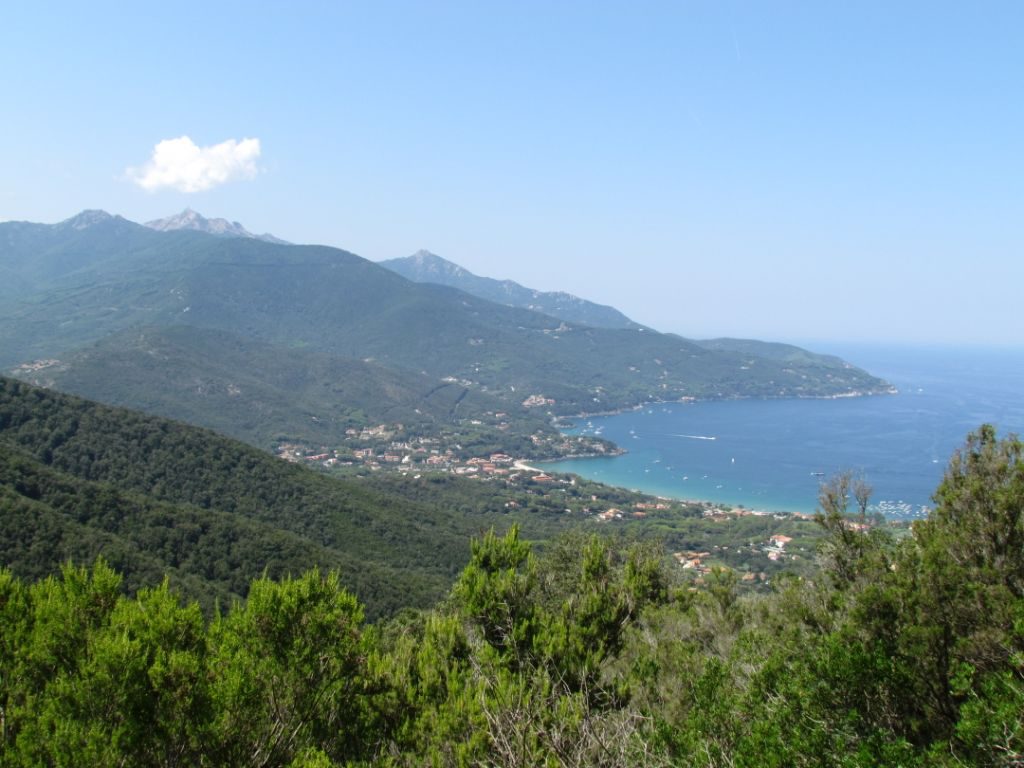 The view looking west